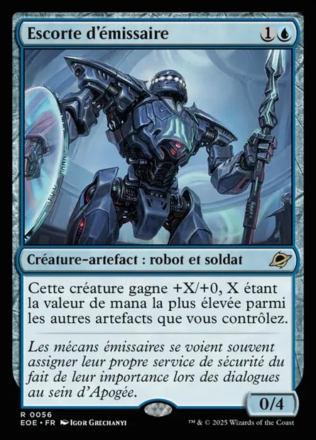 Escorte d'émissaire, carte Magic EOE 56 — extension Edge of Eternities