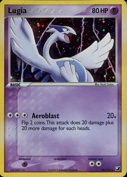 Lugia, carte Pokémon TDX 029-3 — extension Theme Deck & Blisters Exclusives