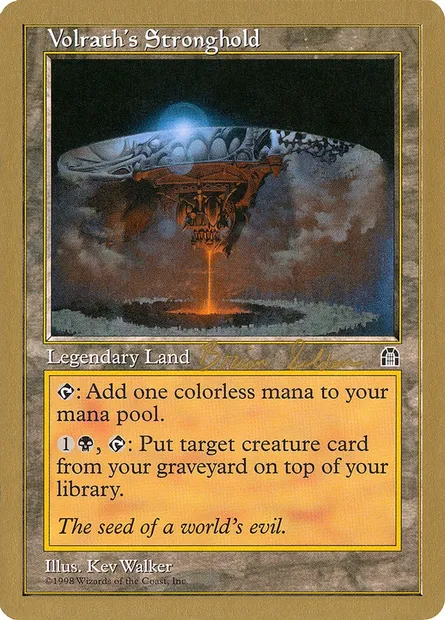 Volrath's Stronghold, Magic card WC98 bs143 — World Championship Decks 1998 set