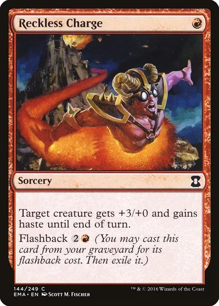 Reckless Charge, Magic card EMA 144 — Eternal Masters set