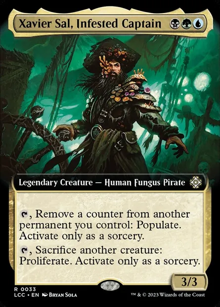 Xavier Sal, Infested Captain, Magic card LCC 33 — The Lost Caverns of Ixalan Commander set