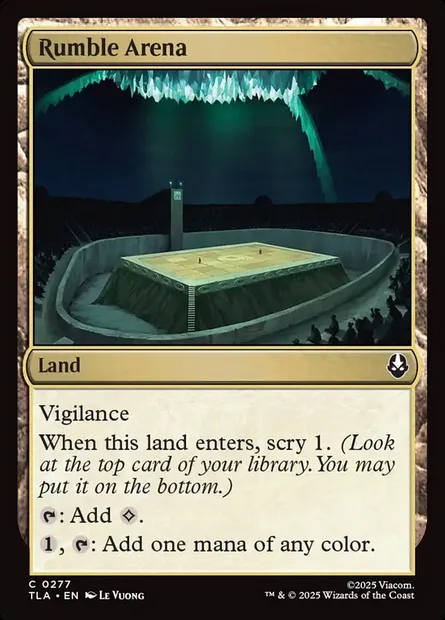 Rumble Arena, Magic card TLA 277 — Avatar: The Last Airbender set