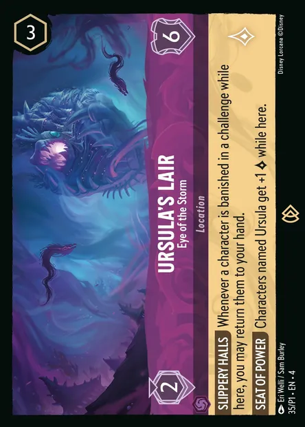 Ursula's Lair - Eye of the Storm, Disney Lorcana card P1-035 — P1 set