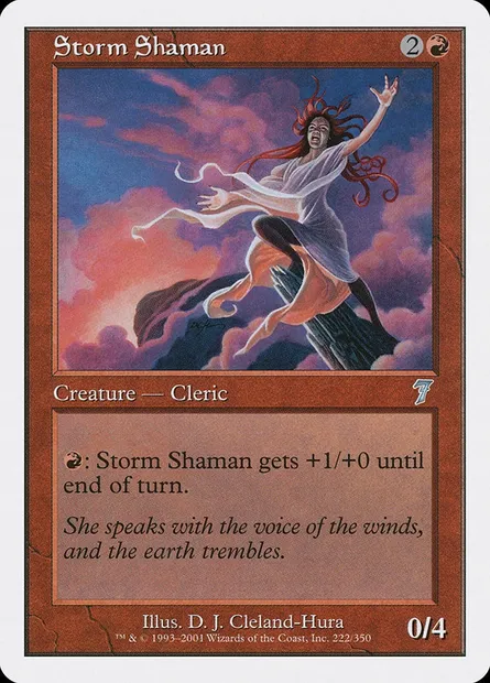 Storm Shaman, Magic card 7ED 222 — Seventh Edition set