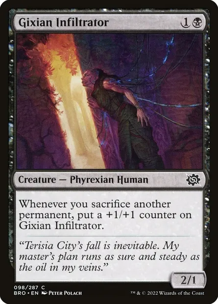 Gixian Infiltrator, Magic card BRO 98 — The Brothers' War set
