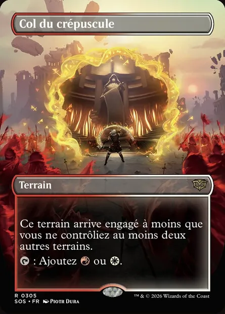 Col du crépuscule, carte Magic SOS 305 — extension Secrets of Strixhaven