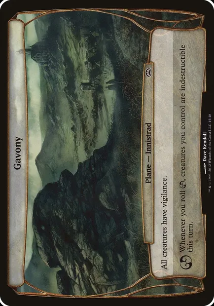 Gavony, Magic card OPC2 15 — Planechase 2012 Planes set