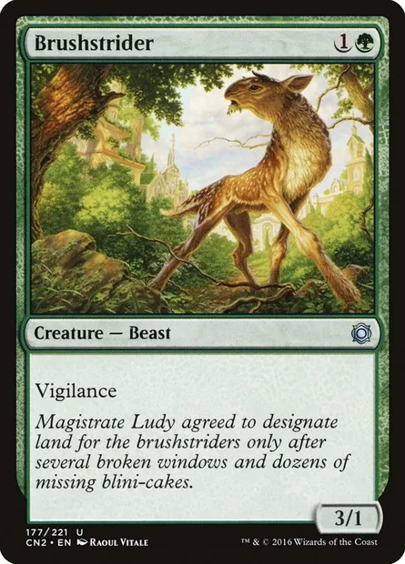 Brushstrider, Magic card CN2 177 — Conspiracy: Take the Crown set