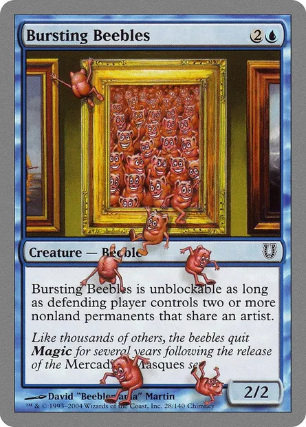 Bursting Beebles, Magic card UNH 28 — Unhinged set