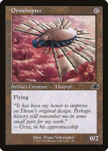 Ornithopter, Magic card DMR 386 — Dominaria Remastered set