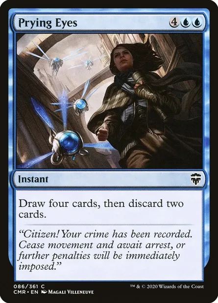 Prying Eyes, Magic card CMR 86 — Commander Legends set