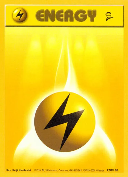 Lightning Energy, Pokémon card B2 128 — Base Set 2 set