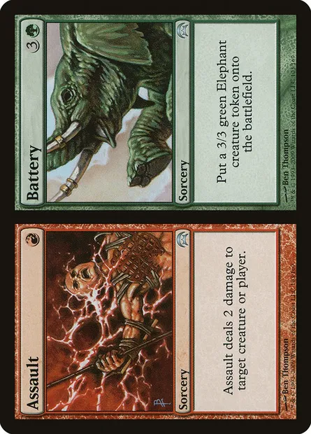 Assault // Battery, Magic card HOP 103 — Planechase set
