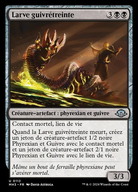 Larve guivrétreinte, carte Magic MH3 112 — extension Modern Horizons 3