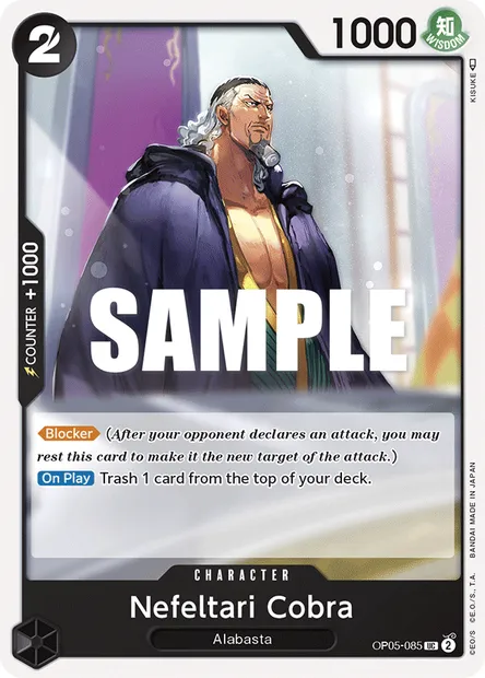Nefertari Cobra, carte One Piece OP05-085 — extension AWAKENING OF THE NEW ERA