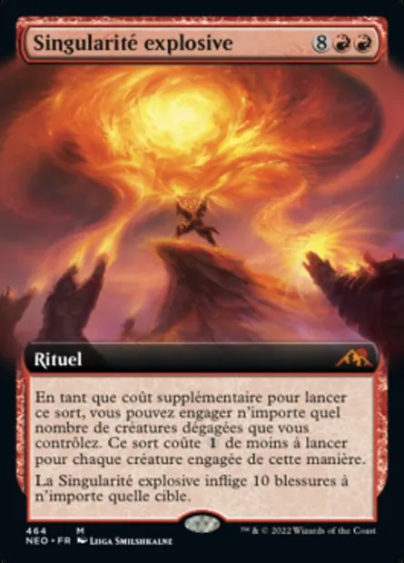 Singularité explosive, carte Magic NEO 464 — extension Kamigawa: La Dynastie Néon
