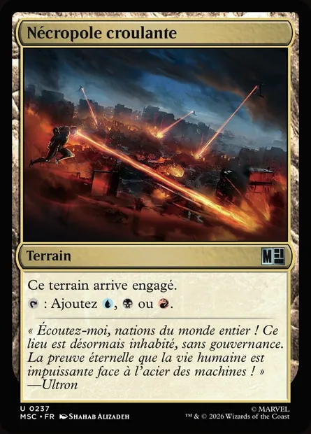 Nécropole croulante, carte Magic MSC 237 — extension Marvel Super Heroes Commander