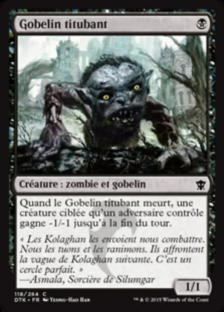 Gobelin titubant, carte Magic DTK 118 — extension Les Dragons de Tarkir