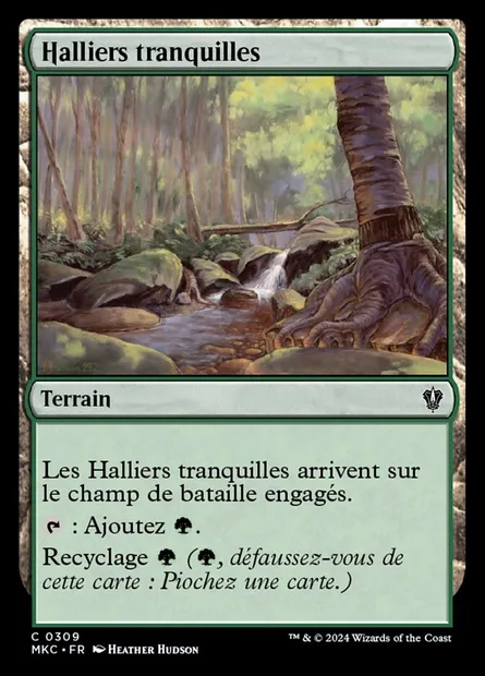 Halliers tranquilles, carte Magic MKC 309 — extension Murders at Karlov Manor Commander