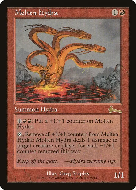 Molten Hydra, Magic card ULG 85 — Urza's Legacy set
