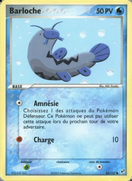 Barloche, carte Pokémon DX 54 — extension EX Deoxys