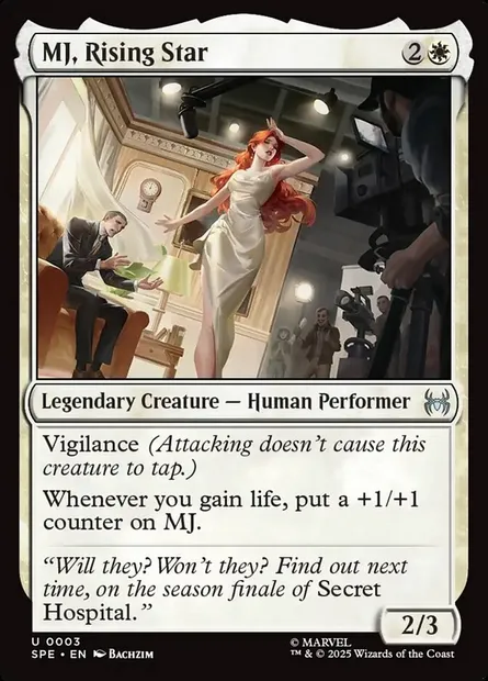 MJ, Rising Star, Magic card SPE 3 — Marvel's Spider-Man Eternal set