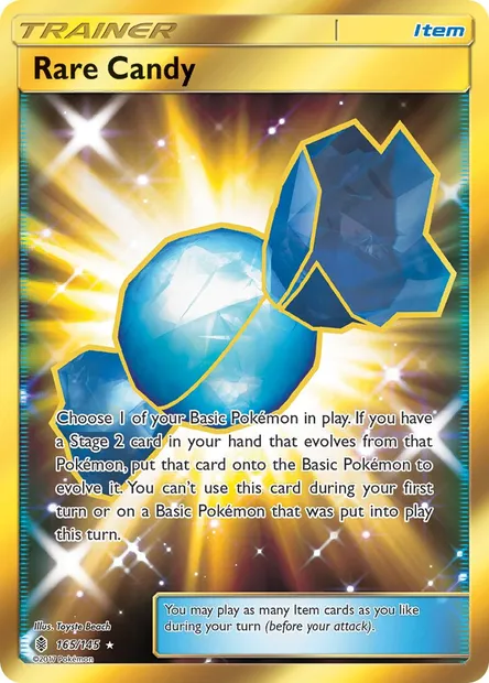 Rare Candy, Pokémon card GRI 165 — Guardians Rising set