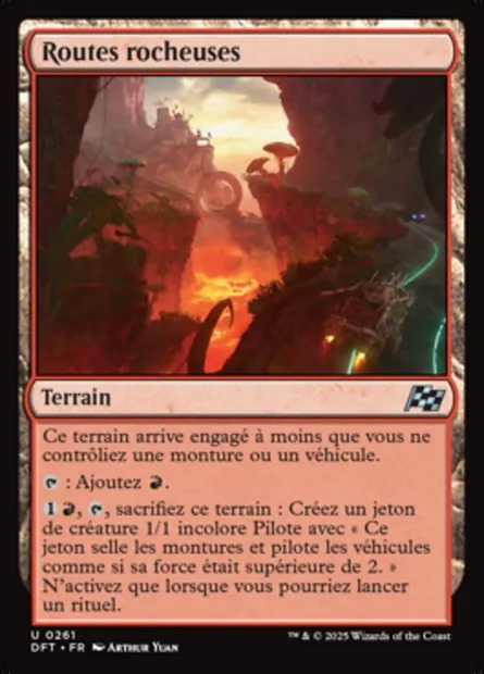 Routes rocheuses, carte Magic DFT 261 — extension Aetherdrift