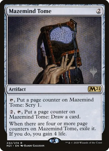 Mazemind Tome, Magic card PM21 232p — Core Set 2021 Promos set