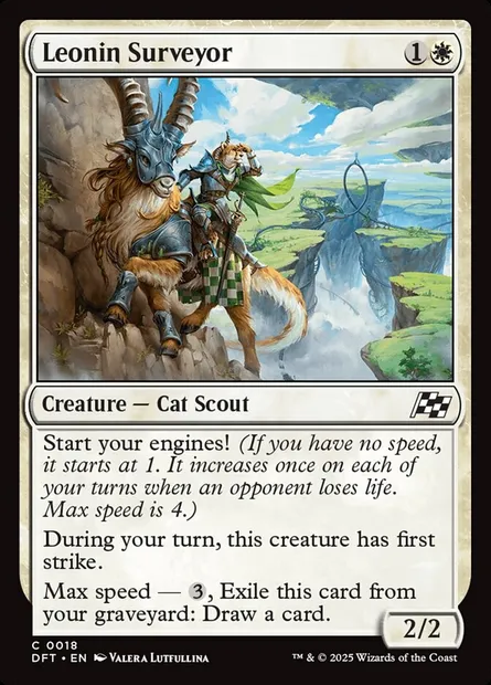 Leonin Surveyor, Magic card DFT 18 — Aetherdrift set