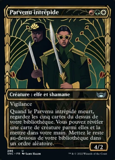 Parvenu intrépide, carte Magic SNC 296 — extension Les rues de la Nouvelle-Capenna