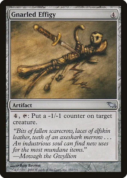 Gnarled Effigy, Magic card SHM 251 — Shadowmoor set