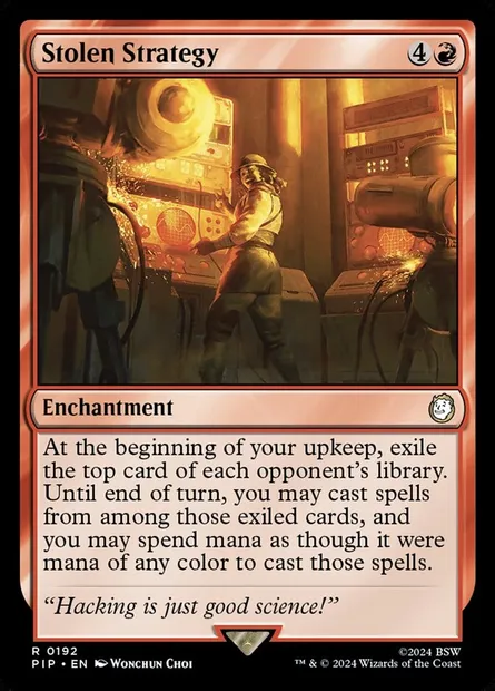 Stolen Strategy, Magic card PIP 192 — Fallout set