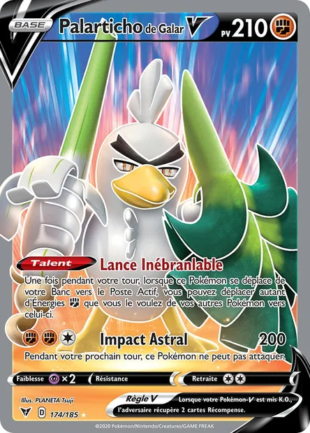 Palarticho de Galar V, carte Pokémon VIV 174 — extension Voltage Éclatant
