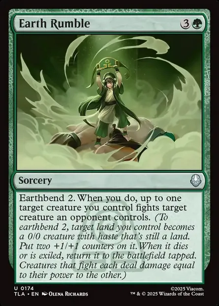 Earth Rumble, Magic card TLA 174 — Avatar: The Last Airbender set