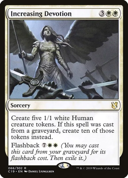 Increasing Devotion, Magic card C19 66 — Commander 2019 set