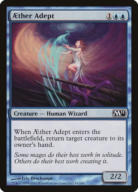 Aether Adept, Magic card M11 41 — Magic 2011 set