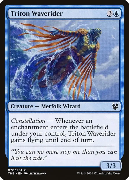 Triton Waverider, Magic card THB 78 — Theros Beyond Death set