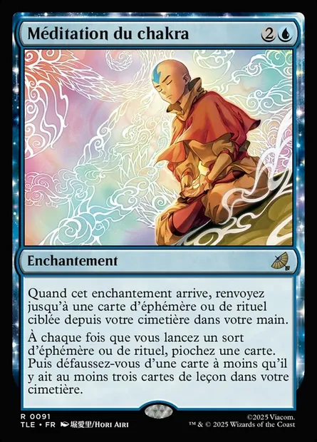 Méditation du chakra, carte Magic TLE 91 — extension Avatar: The Last Airbender Eternal