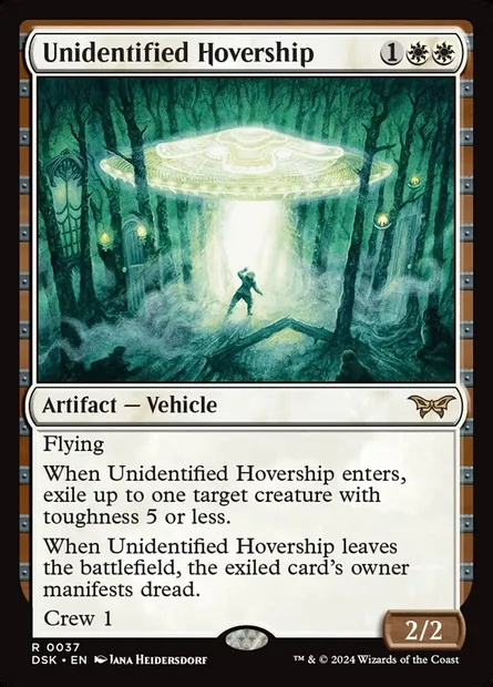Unidentified Hovership, Magic card DSK 37 — Duskmourn: House of Horror set