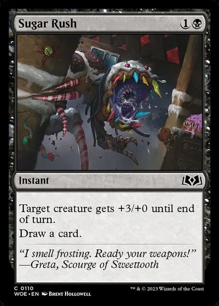 Sugar Rush, Magic card WOE 110 — Wilds of Eldraine set
