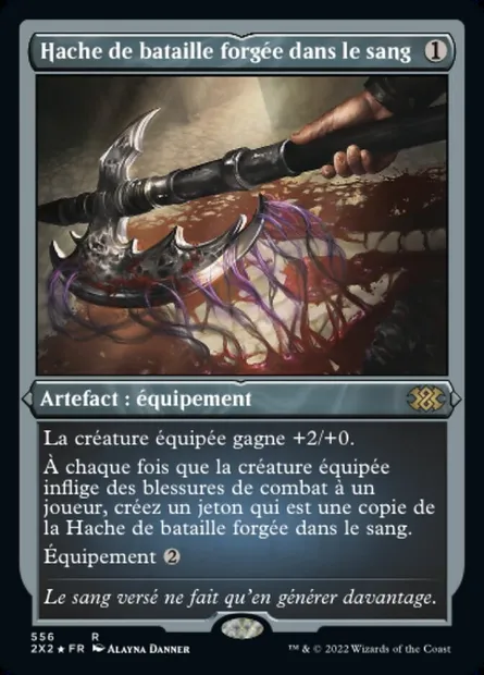 Hache de bataille forgée dans le sang, carte Magic 2X2 556 — extension Double Masters 2022