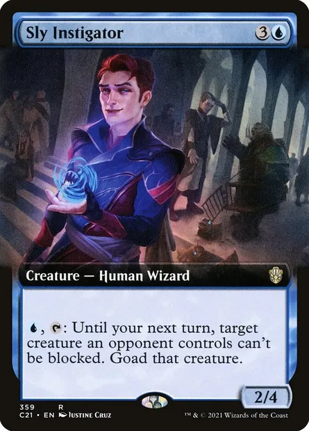 Sly Instigator, Magic card C21 359 — Commander 2021 set