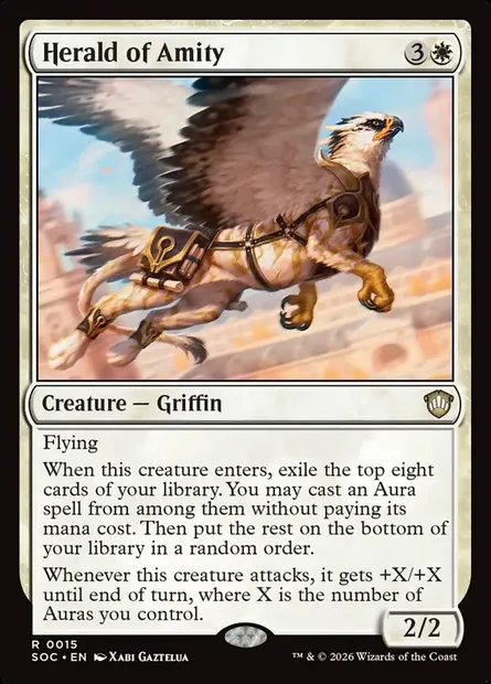 Herald of Amity, Magic card SOC 15 — Secrets of Strixhaven Commander set