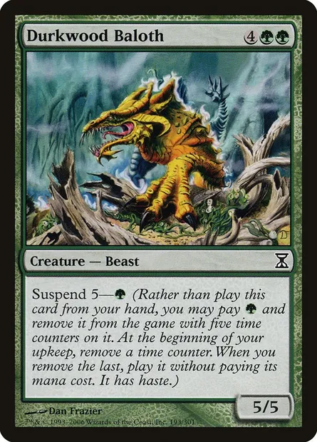 Durkwood Baloth, Magic card TSP 193 — Time Spiral set
