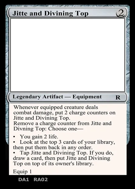 Jitte and Divining Top, carte Magic UNK RA02c — extension Unknown Event