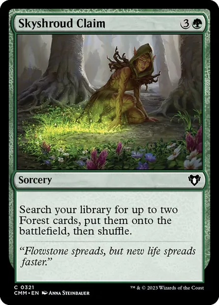 Revendication de Linciel, carte Magic CMM 321 — extension Commander Masters