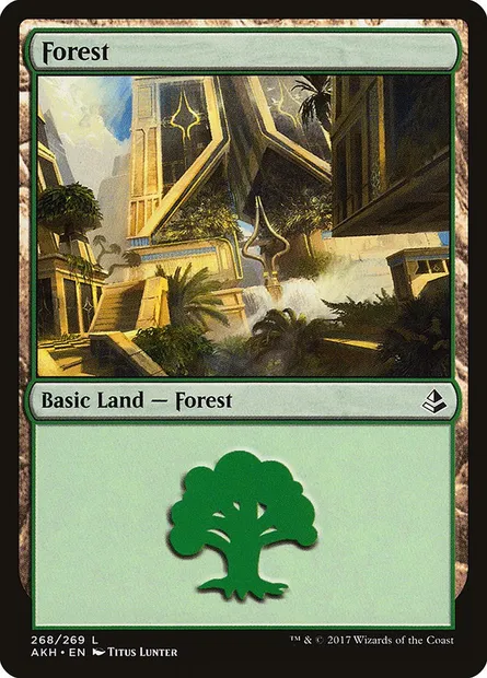 Forest, Magic card AKH 268 — Amonkhet set