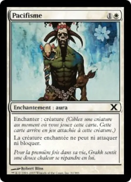Pacifisme, carte Magic 10E 31 — extension Dixième édition