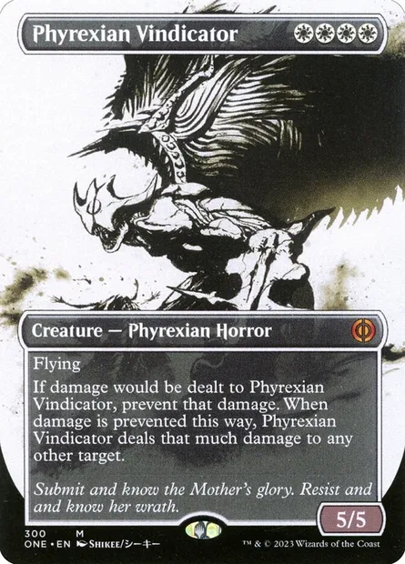 Phyrexian Vindicator, Magic card ONE 300 — Phyrexia: All Will Be One set